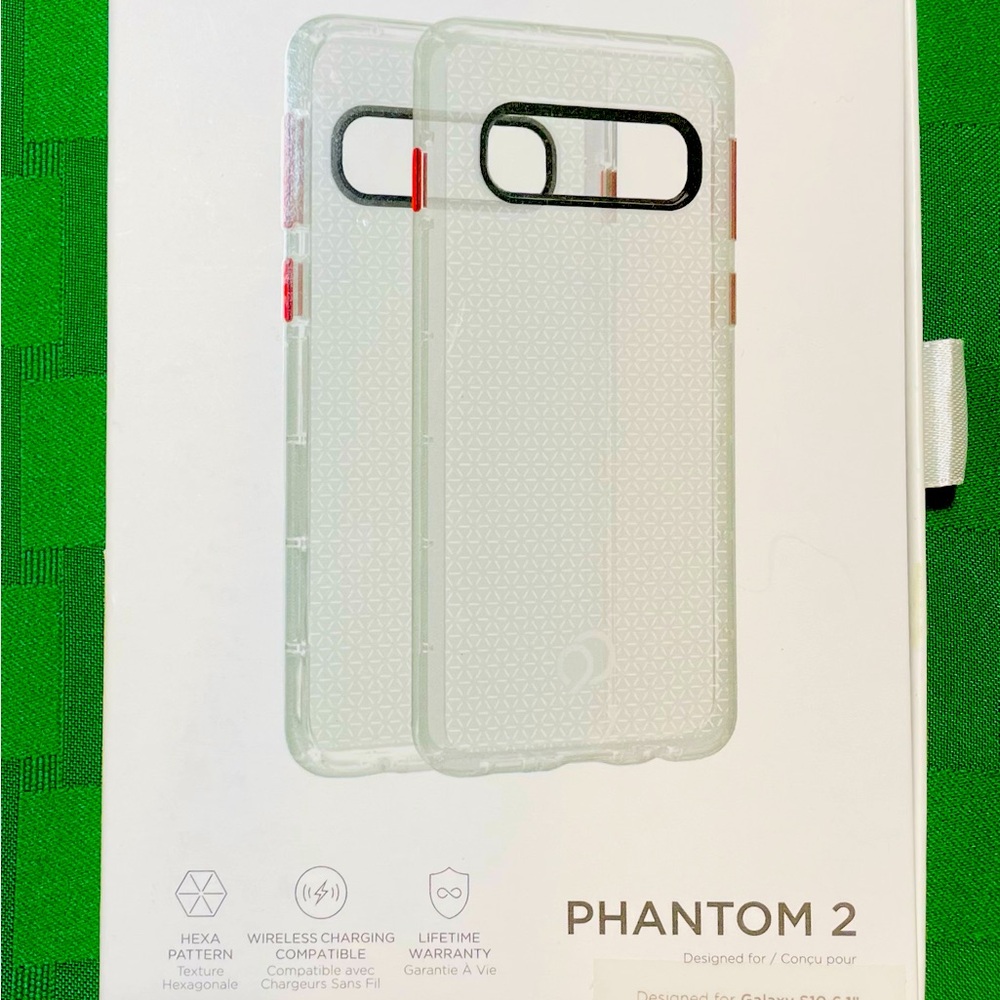 Phantom 2 Clear Phone Case designed for Galaxy S10 6.1” NWT